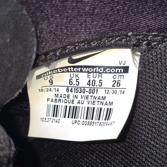 Nike Free 1.0 Cross Bionic Women's Size 9 Black Training Shoes (641530-001) - Picture 9 of 9